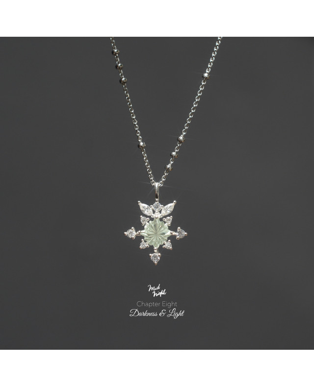 Chapter Three-Green Amethyst Stamp of Light Necklace